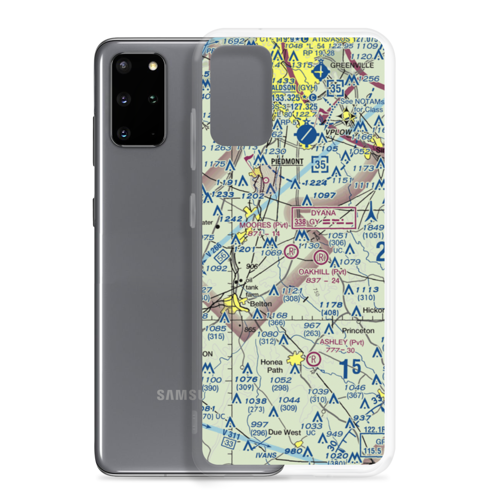 Moore's Field (SC43) VFR Sectional Samsung Case Samsung Galaxy S20 Plus model shown