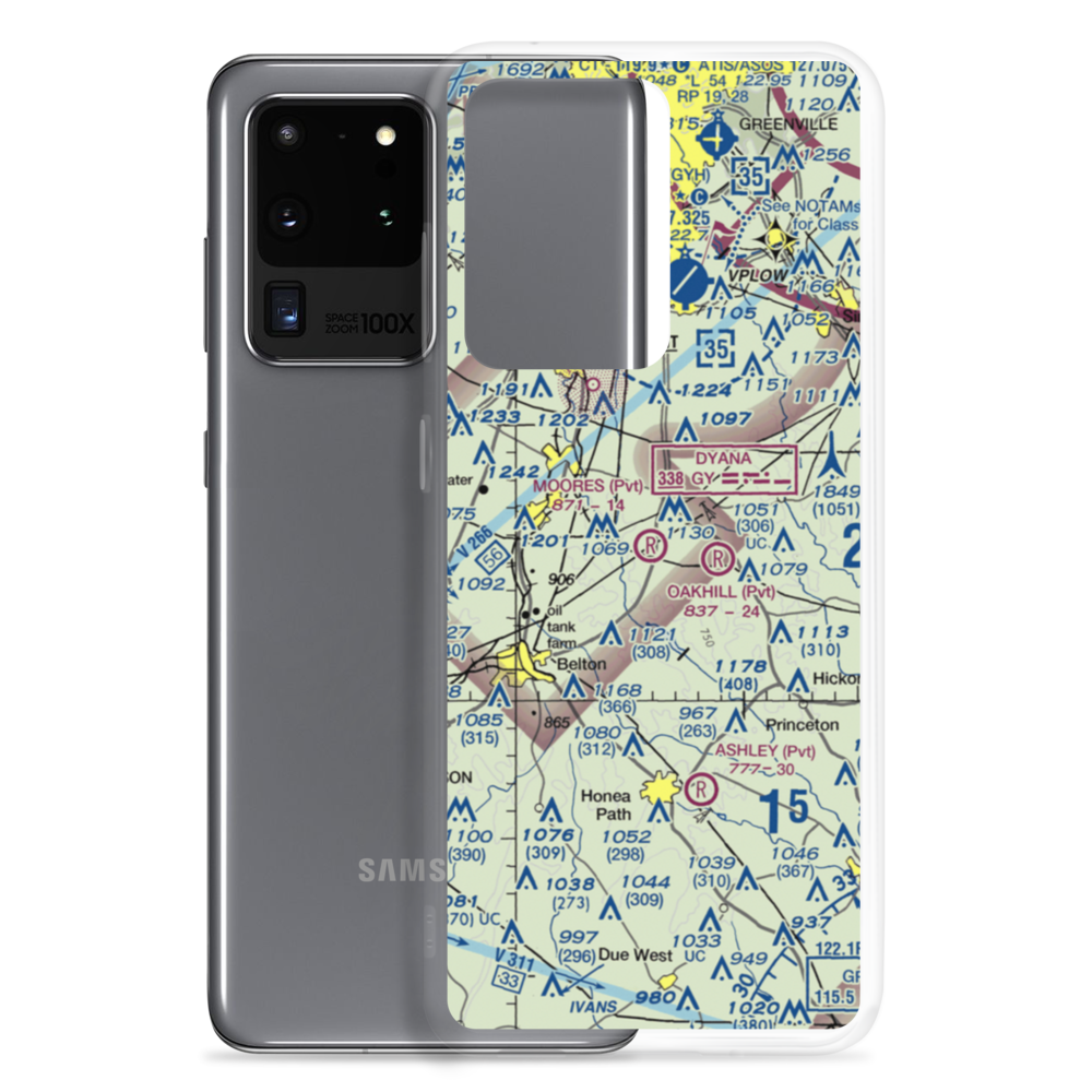 Moore's Field (SC43) VFR Sectional Samsung Case Samsung Galaxy S20 Ultra model shown