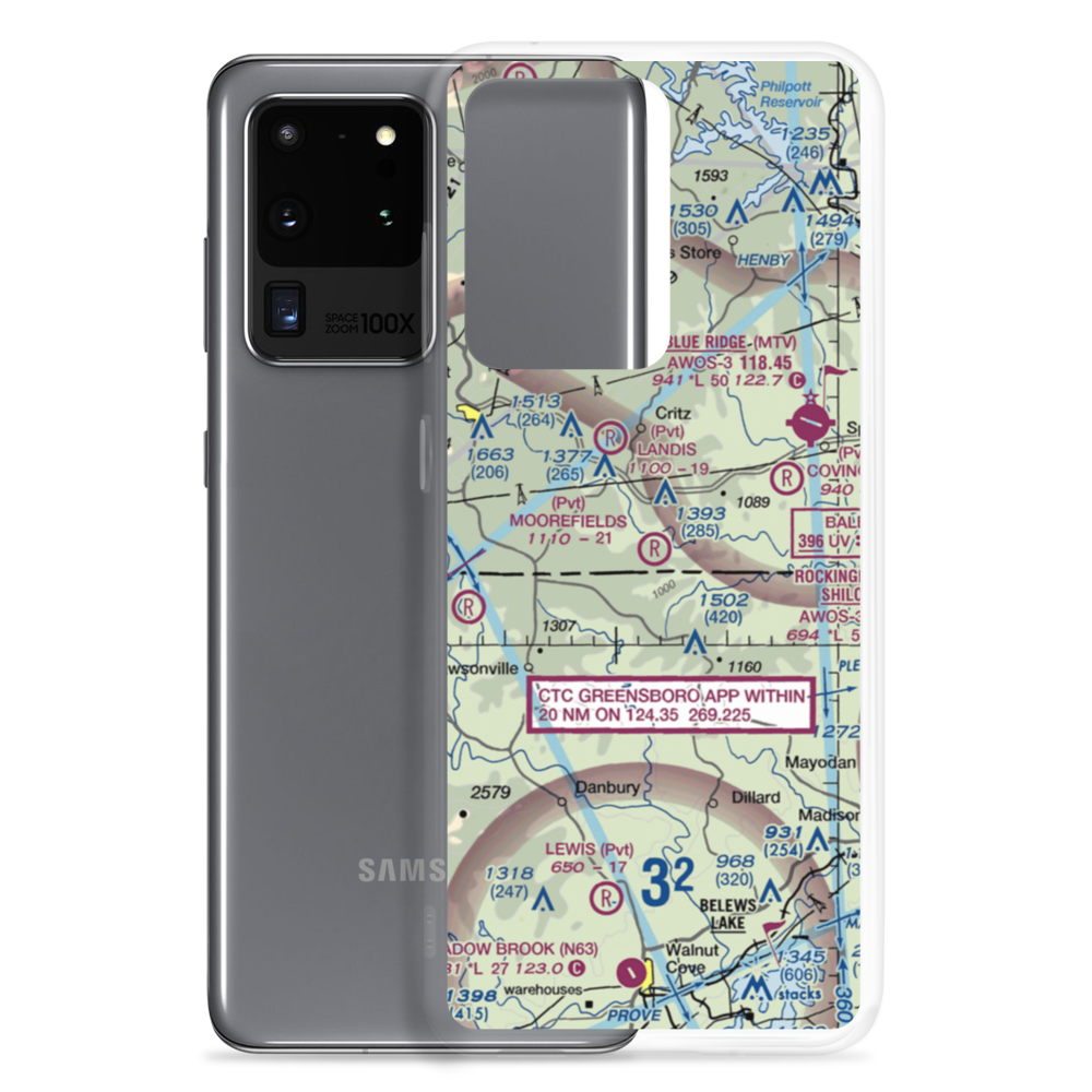 Moorefield's Airstrip (VA27) VFR Sectional Samsung Case Samsung Galaxy S20 Ultra model shown