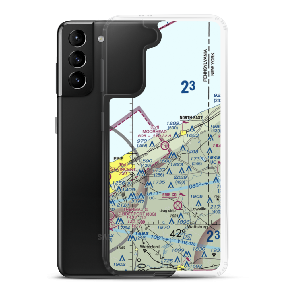 Moorhead Airpark LLC (PN40) VFR Sectional Samsung Case Samsung Galaxy S21 Plus model shown