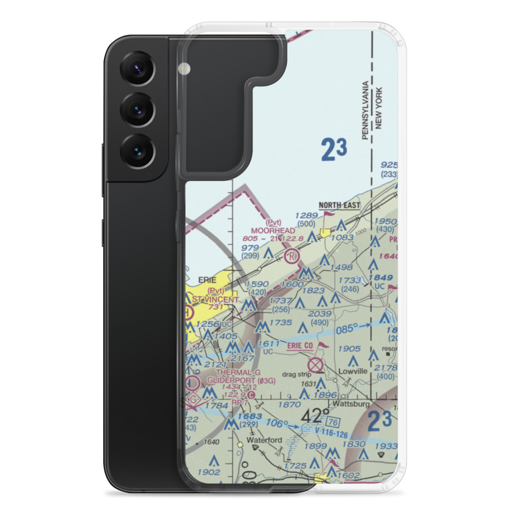 Moorhead Airpark LLC (PN40) VFR Sectional Samsung Case Samsung Galaxy S22 Plus model shown
