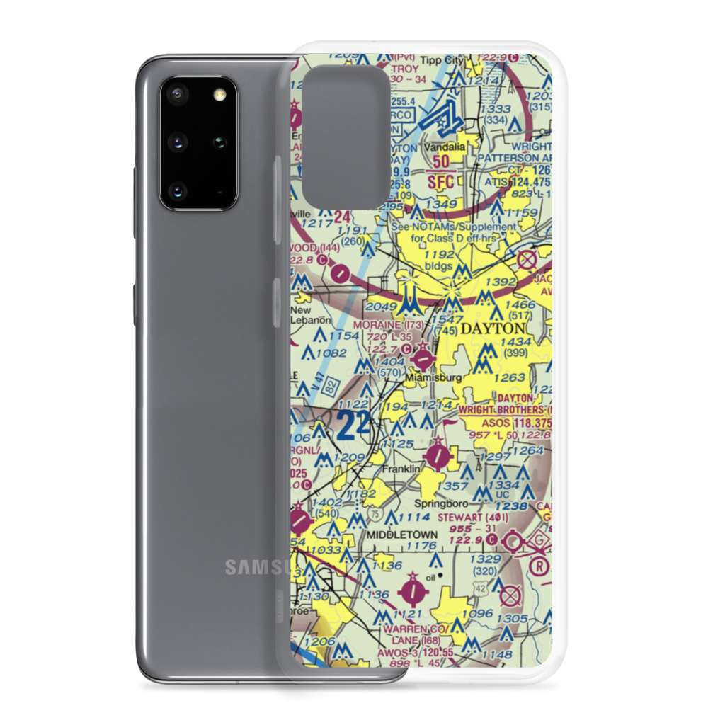 Moraine Air Park (I73) VFR Sectional Samsung Case Samsung Galaxy S20 Plus model shown