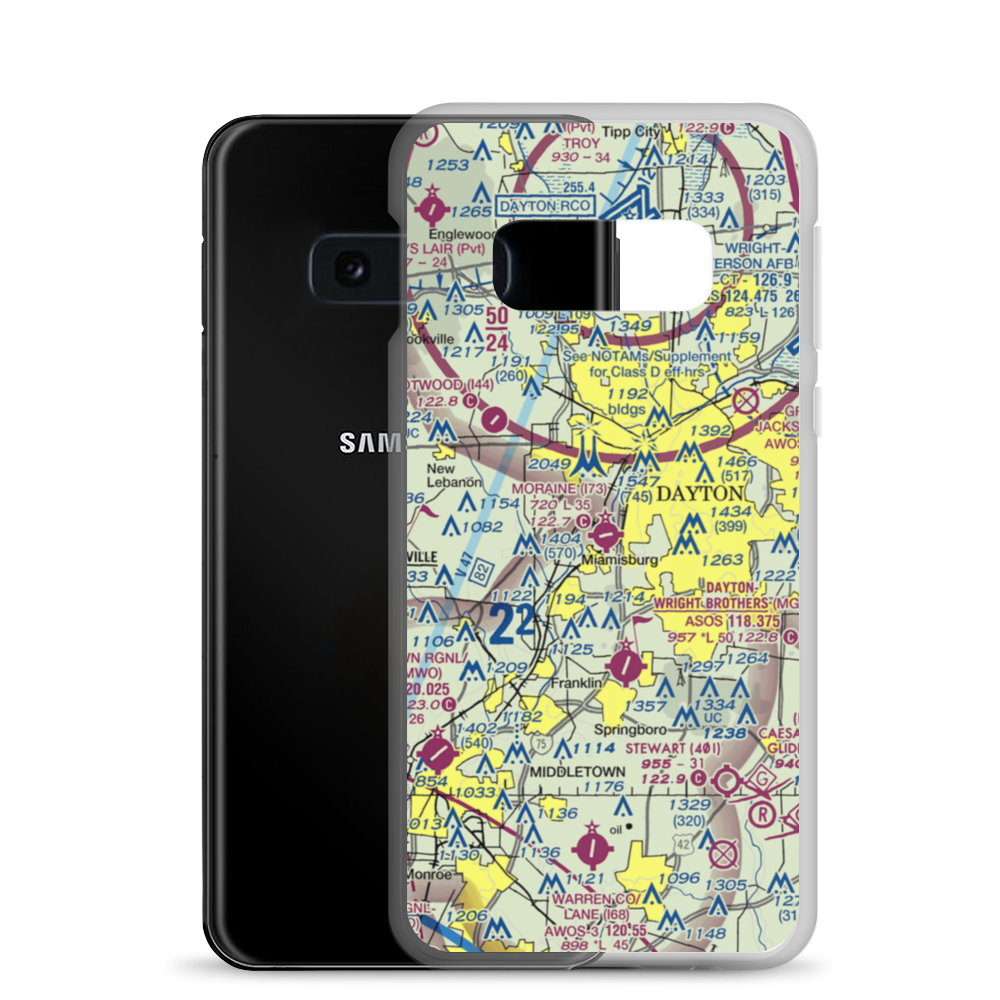 Moraine Air Park (I73) VFR Sectional Samsung Case Samsung Galaxy S10e model shown