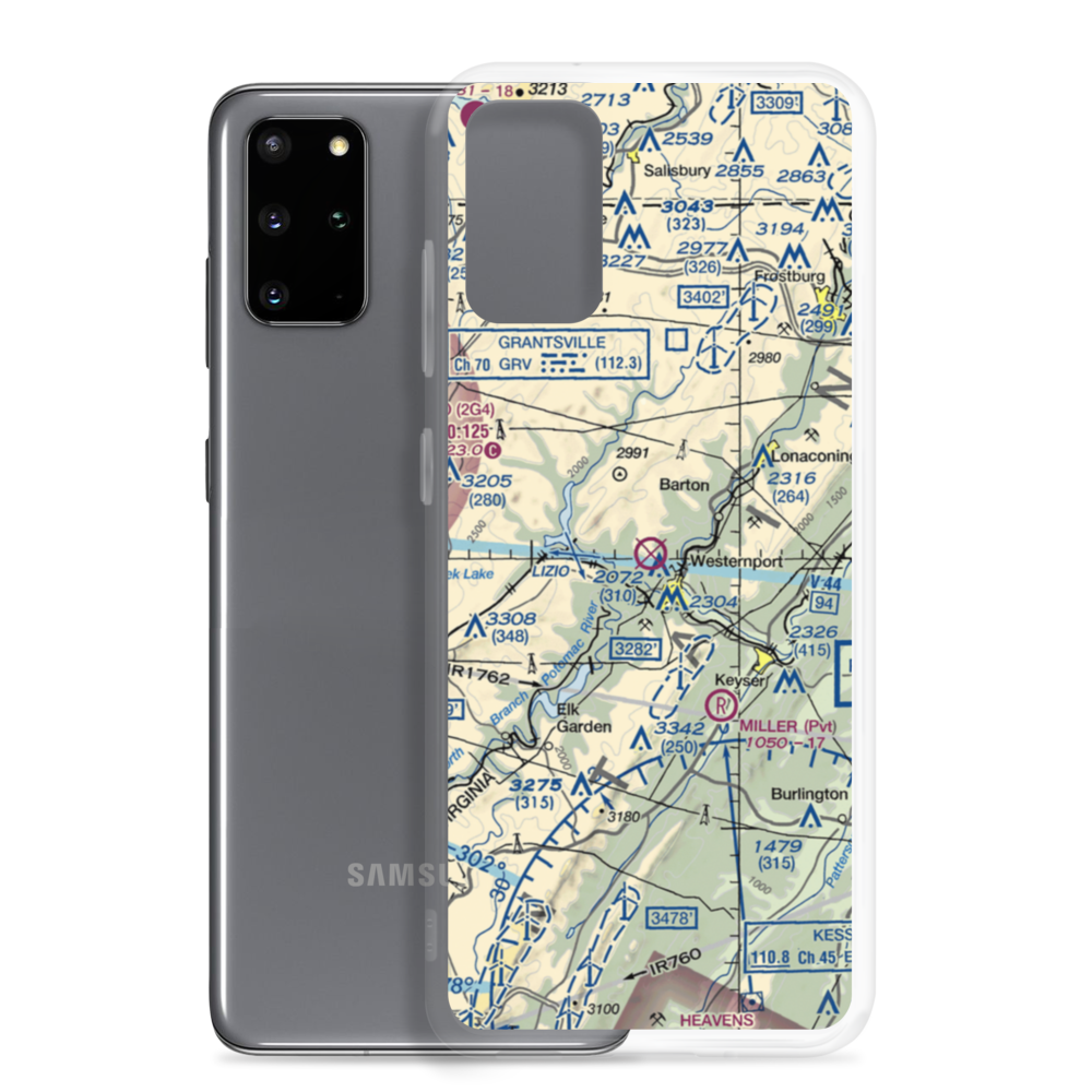 Moran Field (MD99) VFR Sectional Samsung Case Samsung Galaxy S20 Plus model shown