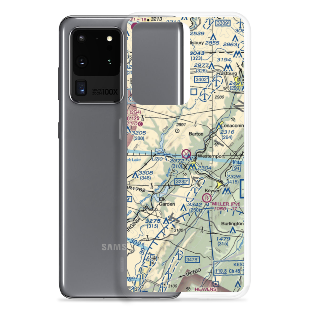 Moran Field (MD99) VFR Sectional Samsung Case Samsung Galaxy S20 Ultra model shown