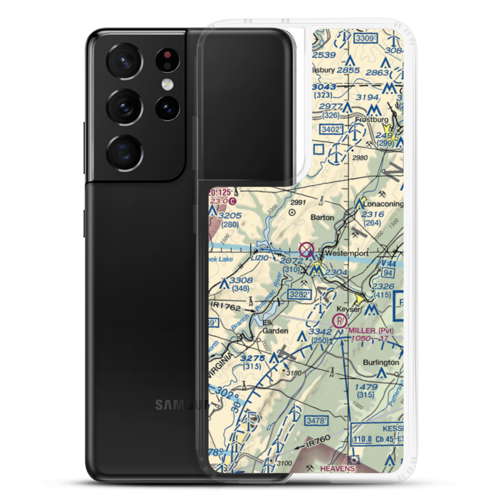 Moran Field (MD99) VFR Sectional Samsung Case Samsung Galaxy S21 Ultra model shown