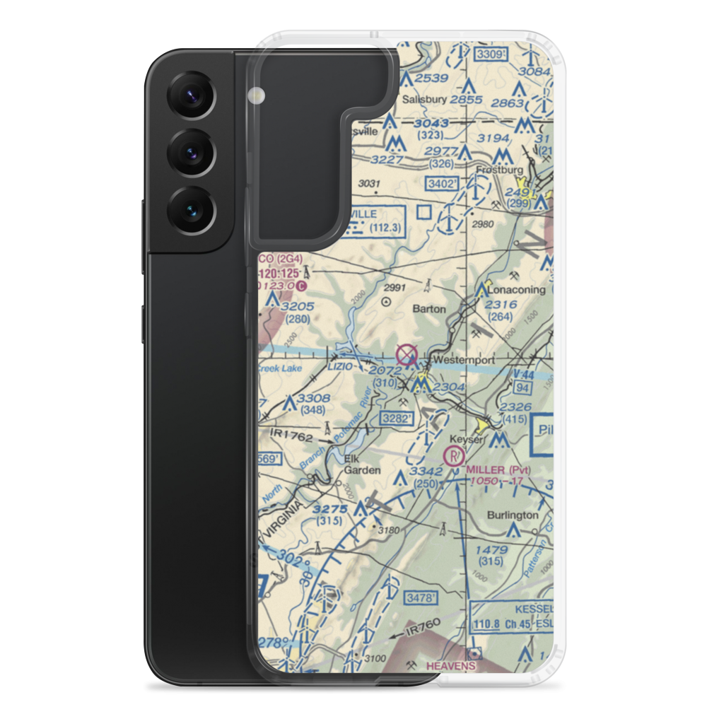Moran Field (MD99) VFR Sectional Samsung Case Samsung Galaxy S22 Plus model shown