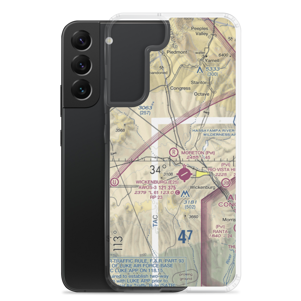 Moreton Airpark (23AZ) VFR Sectional Samsung Case Samsung Galaxy S22 Plus model shown