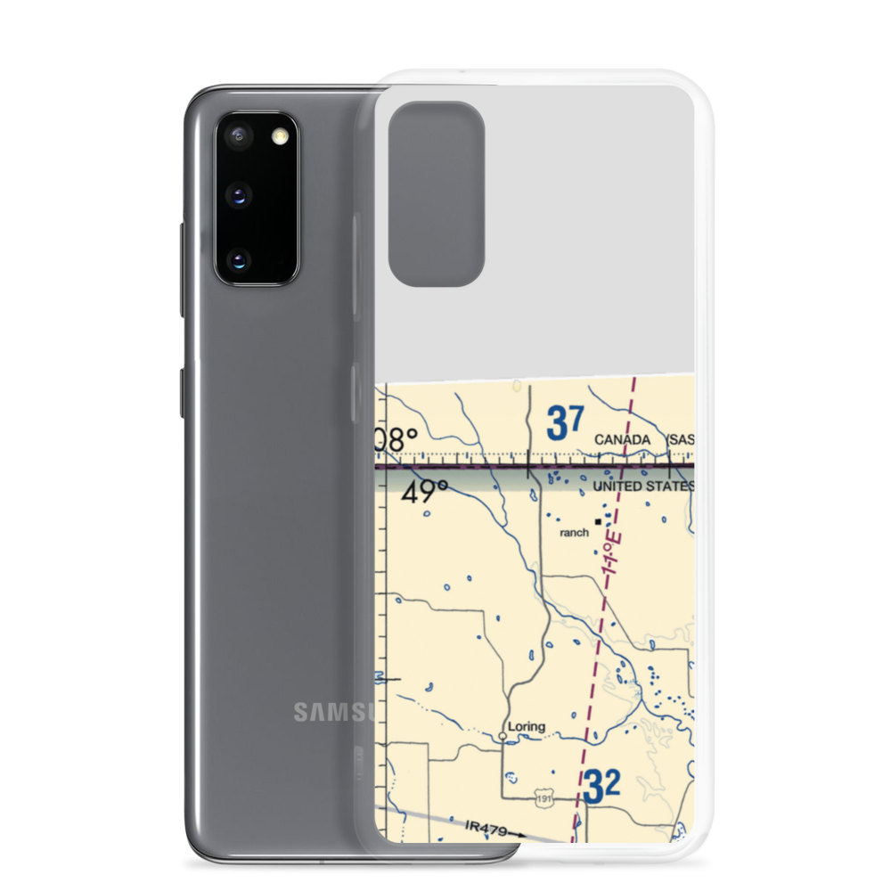 Morgan Airport (7U4) VFR Sectional Samsung Case Samsung Galaxy S20 model shown