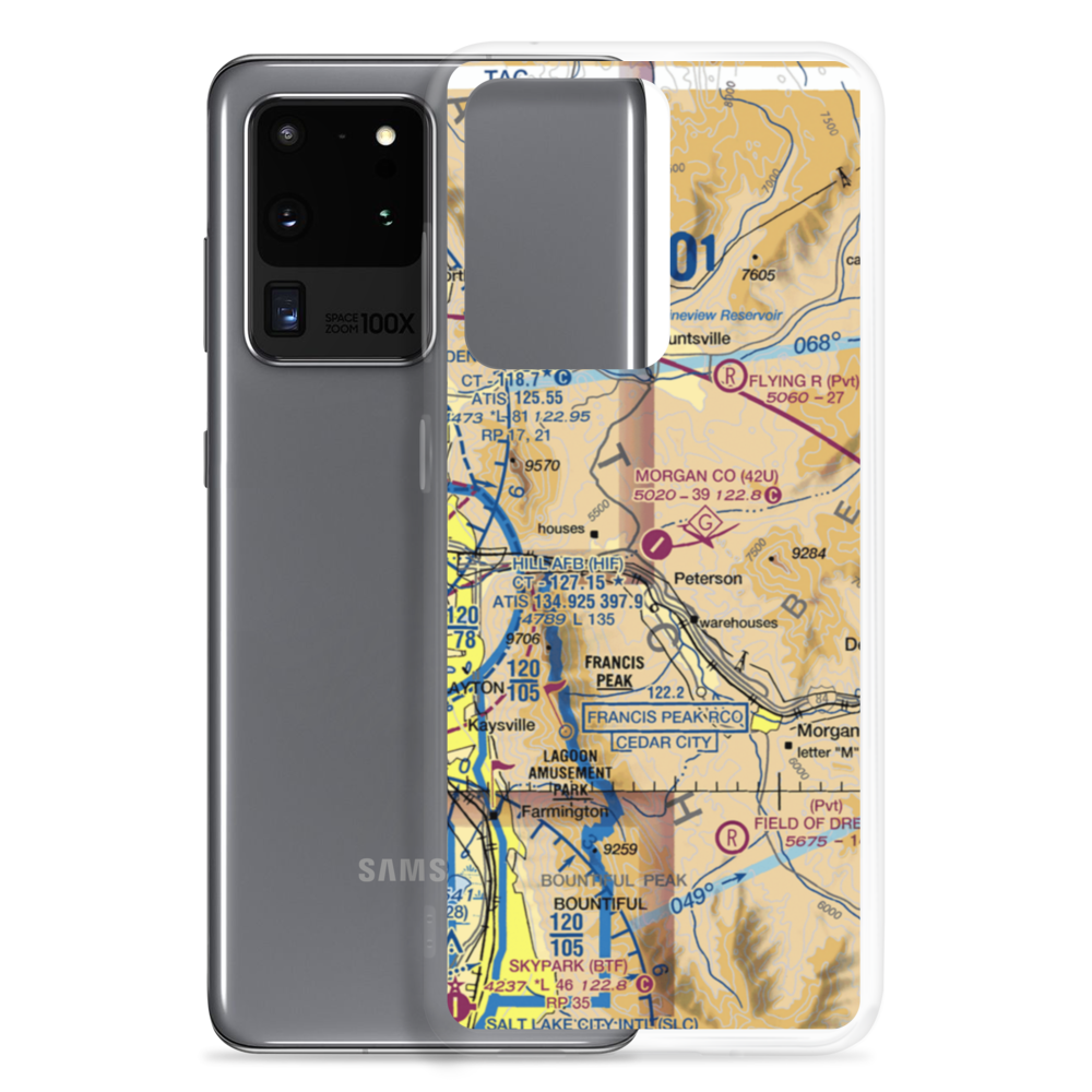 Morgan County Airport (42U) VFR Sectional Samsung Case Samsung Galaxy S20 Ultra model shown