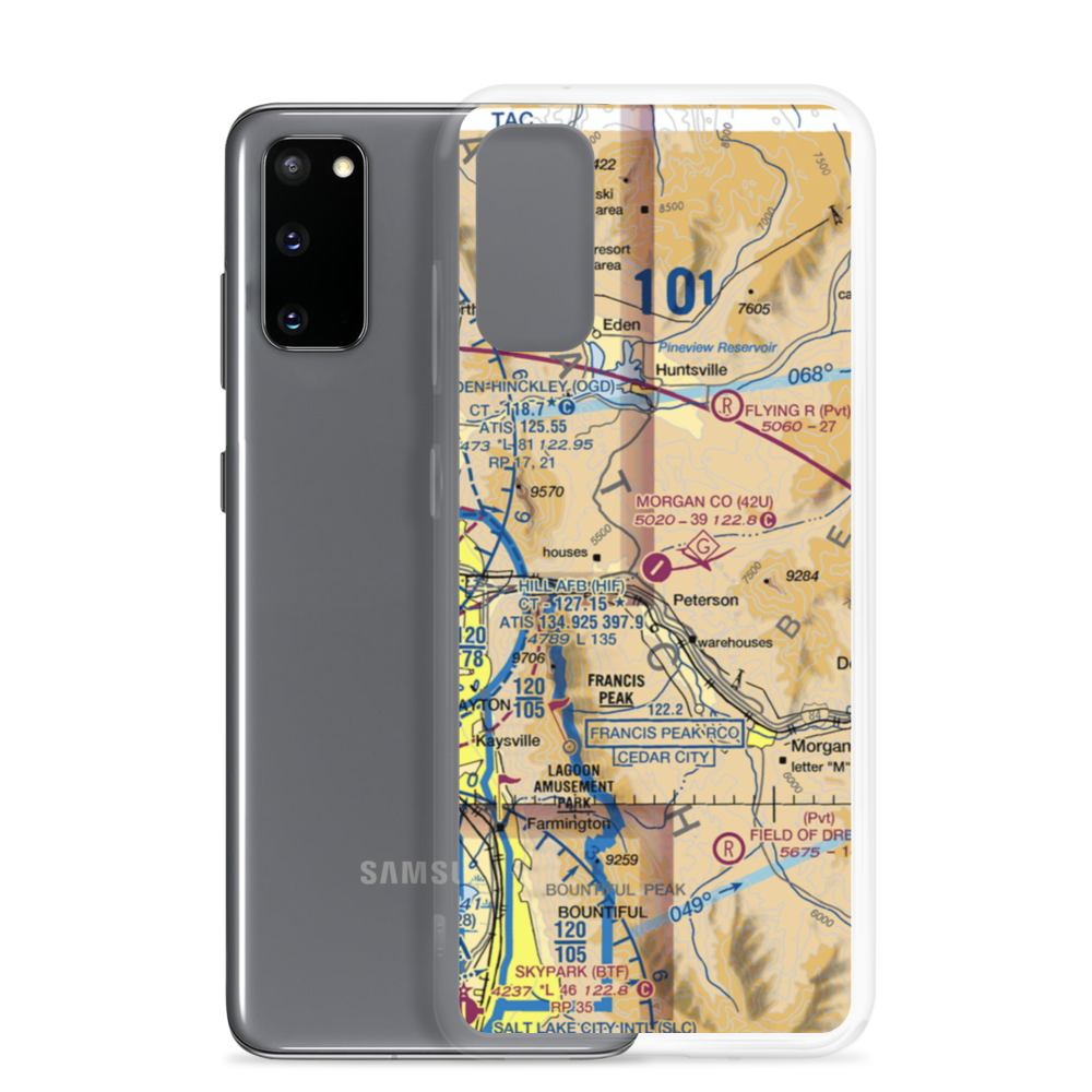 Morgan County Airport (42U) VFR Sectional Samsung Case Samsung Galaxy S20 model shown