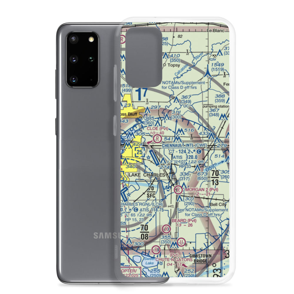 Morgan Crop Service Airport (3LA9) VFR Sectional Samsung Case Samsung Galaxy S20 Plus model shown