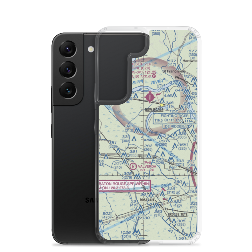 Morgan Field (0LS7) VFR Sectional Samsung Case Samsung Galaxy S22 model shown