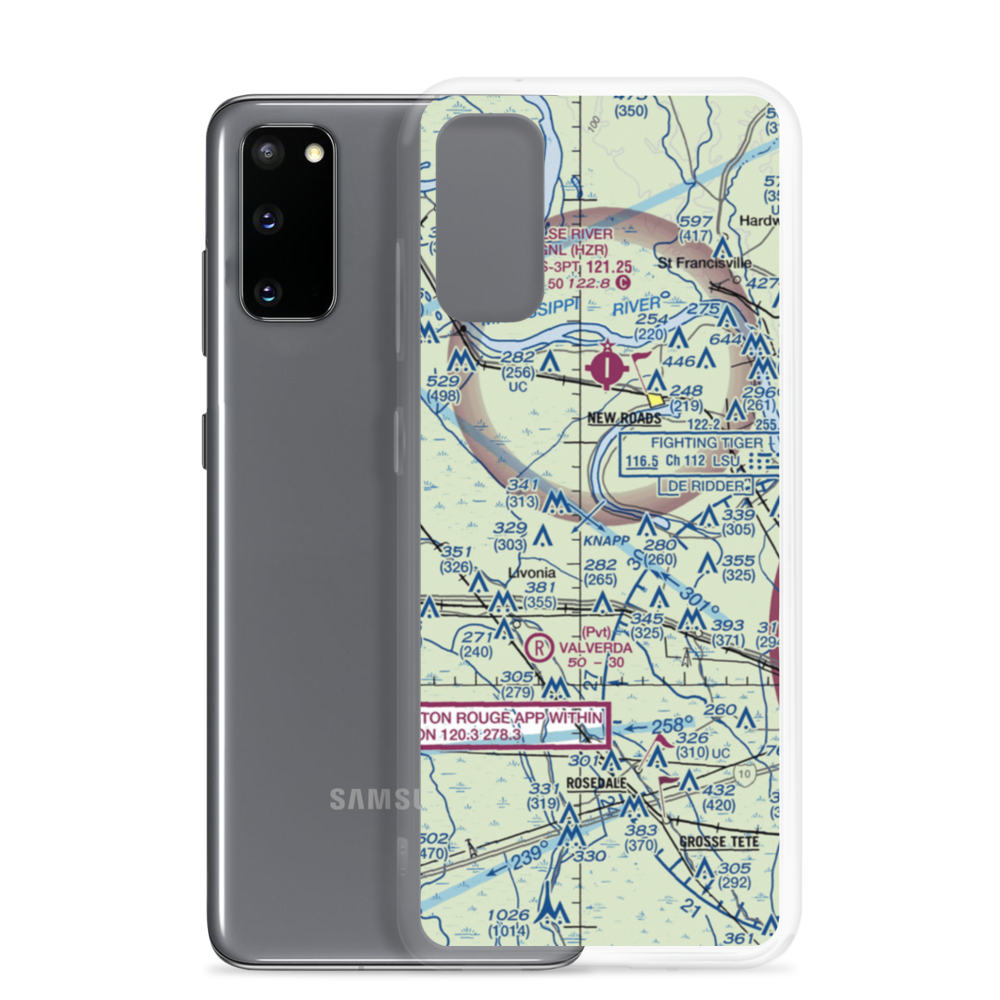 Morgan Field (0LS7) VFR Sectional Samsung Case Samsung Galaxy S20 model shown