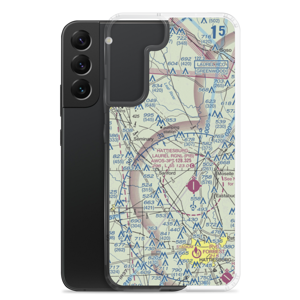 Morgan Field (0MS2) VFR Sectional Samsung Case Samsung Galaxy S22 Plus model shown