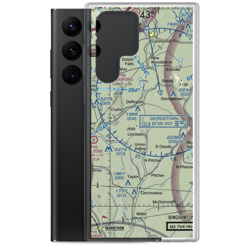 Morin Airport (7NK7) VFR Sectional Samsung Case Samsung Galaxy S22 Ultra model shown