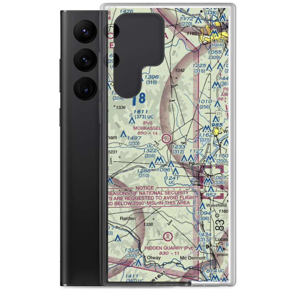 Morkassel Field (8OI9) VFR Sectional Samsung Case Samsung Galaxy S22 Ultra model shown