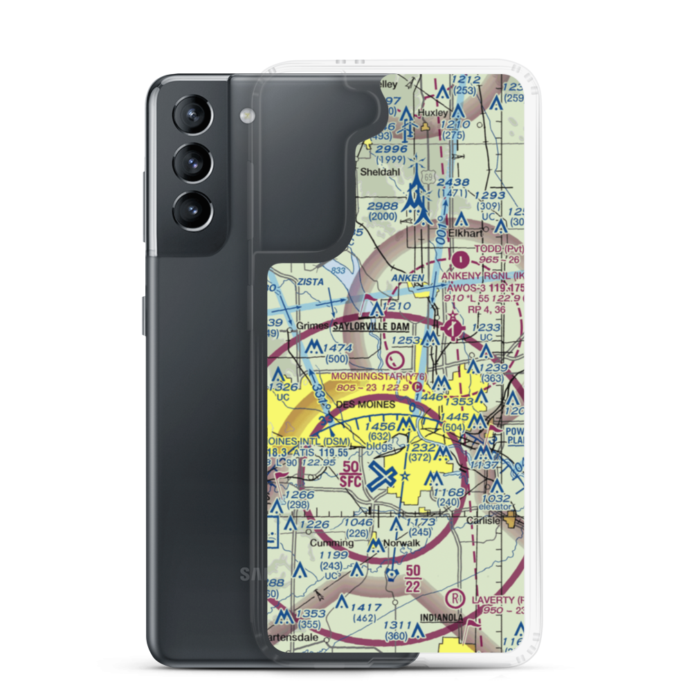 Morningstar Field (Y76) VFR Sectional Samsung Case Samsung Galaxy S21 model shown