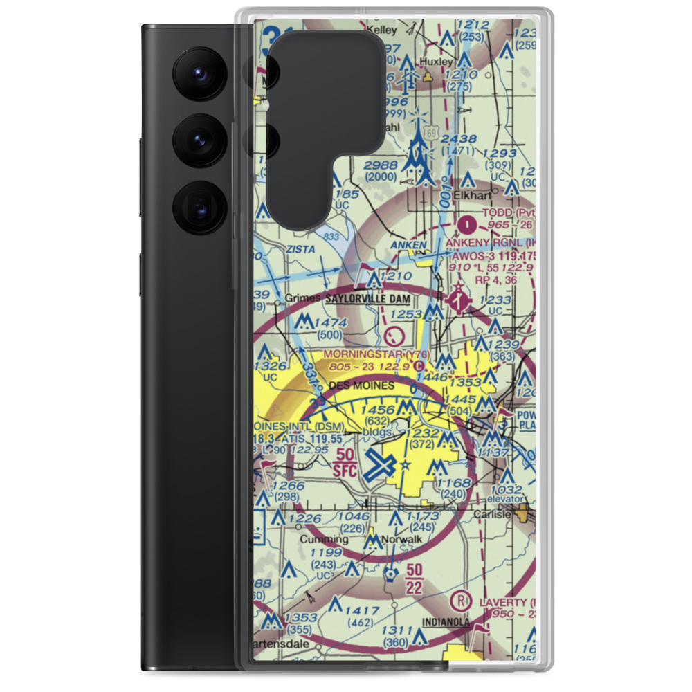 Morningstar Field (Y76) VFR Sectional Samsung Case Samsung Galaxy S22 Ultra model shown