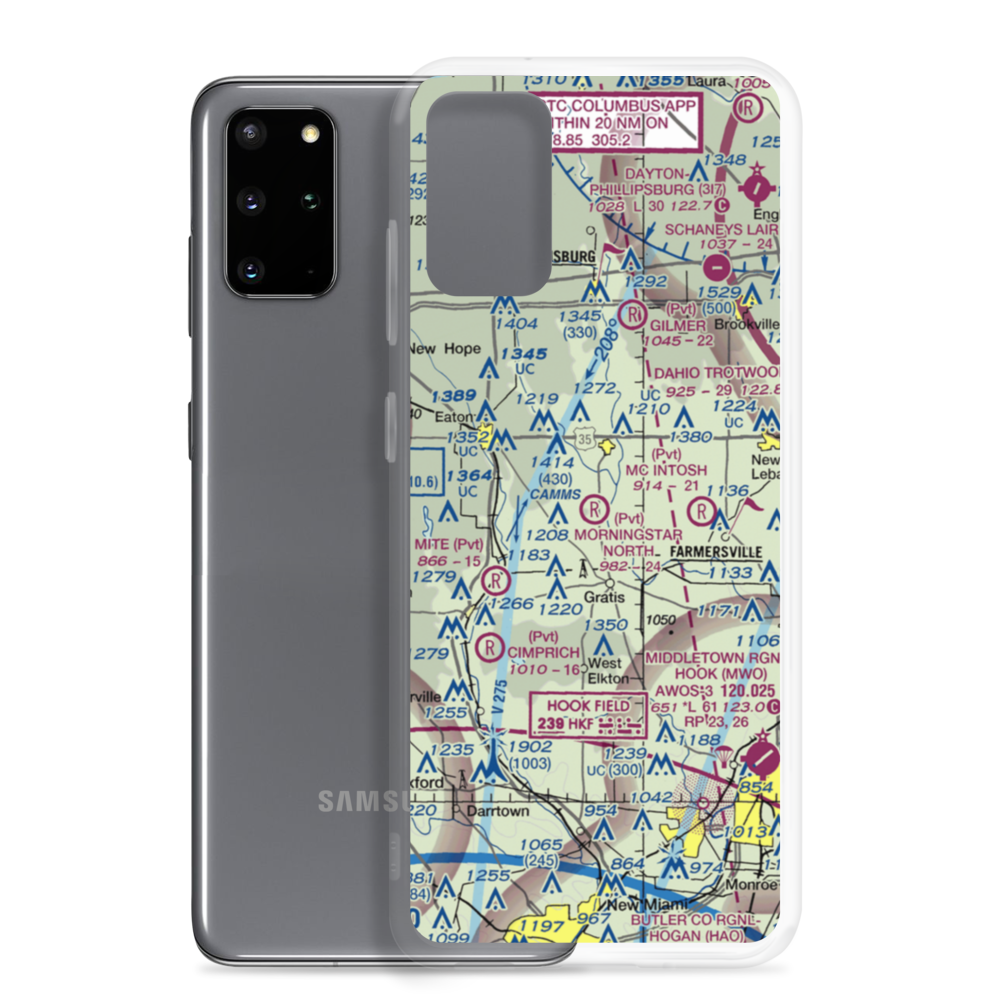 Morningstar North Airport (3OH1) VFR Sectional Samsung Case Samsung Galaxy S20 Plus model shown