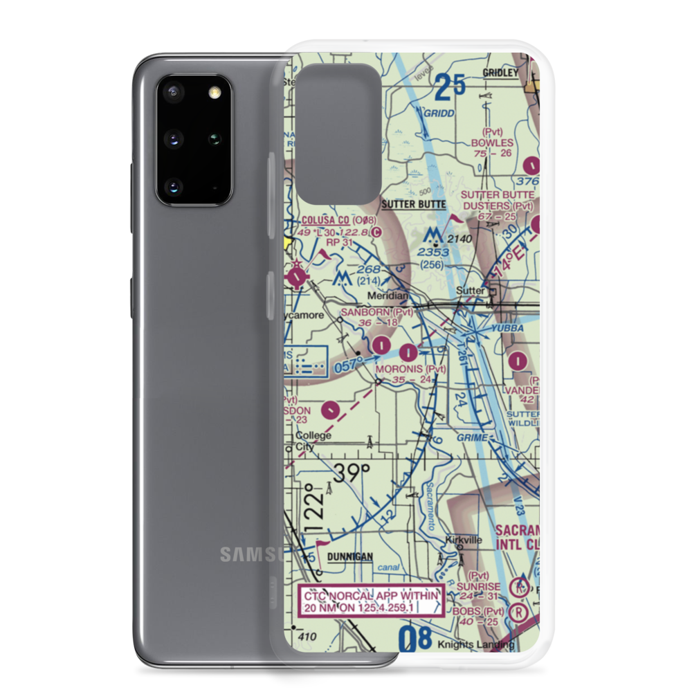 Moronis Airport (92CL) VFR Sectional Samsung Case Samsung Galaxy S20 Plus model shown