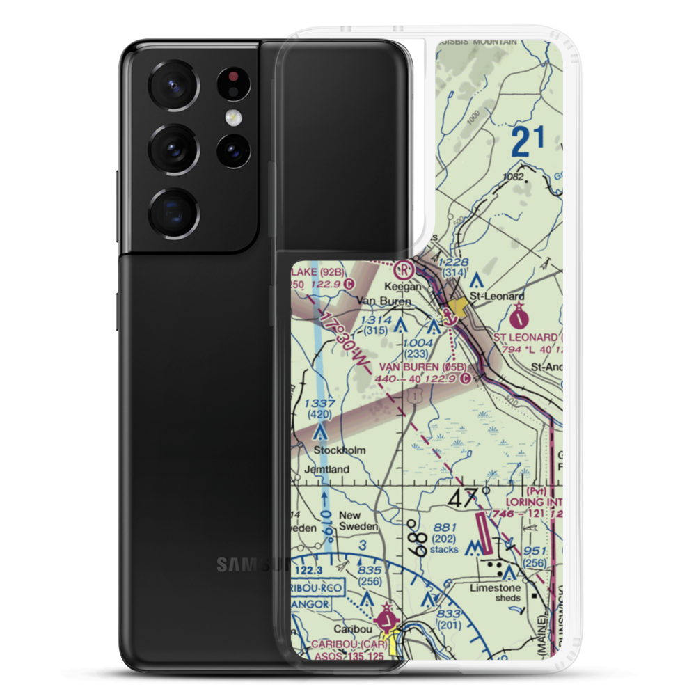 Morrill Airpark (ME67) VFR Sectional Samsung Case Samsung Galaxy S21 Ultra model shown
