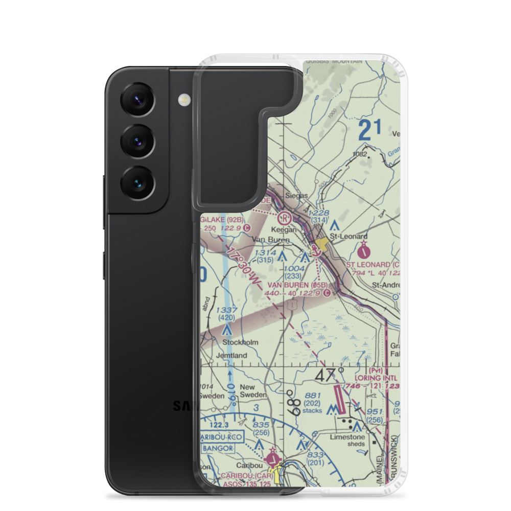 Morrill Airpark (ME67) VFR Sectional Samsung Case Samsung Galaxy S22 model shown