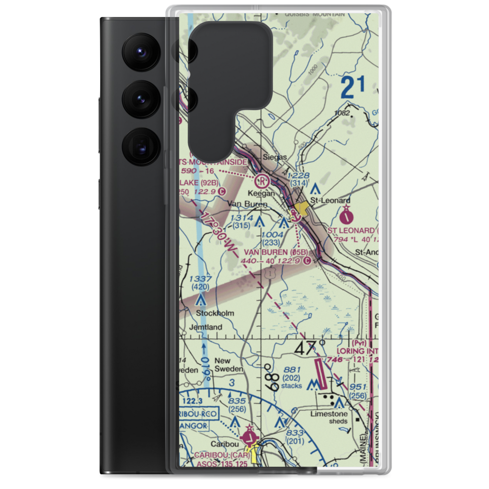 Morrill Airpark (ME67) VFR Sectional Samsung Case Samsung Galaxy S22 Ultra model shown
