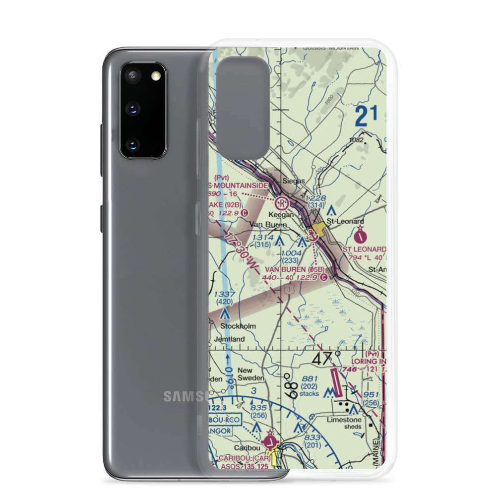 Morrill Airpark (ME67) VFR Sectional Samsung Case Samsung Galaxy S20 model shown