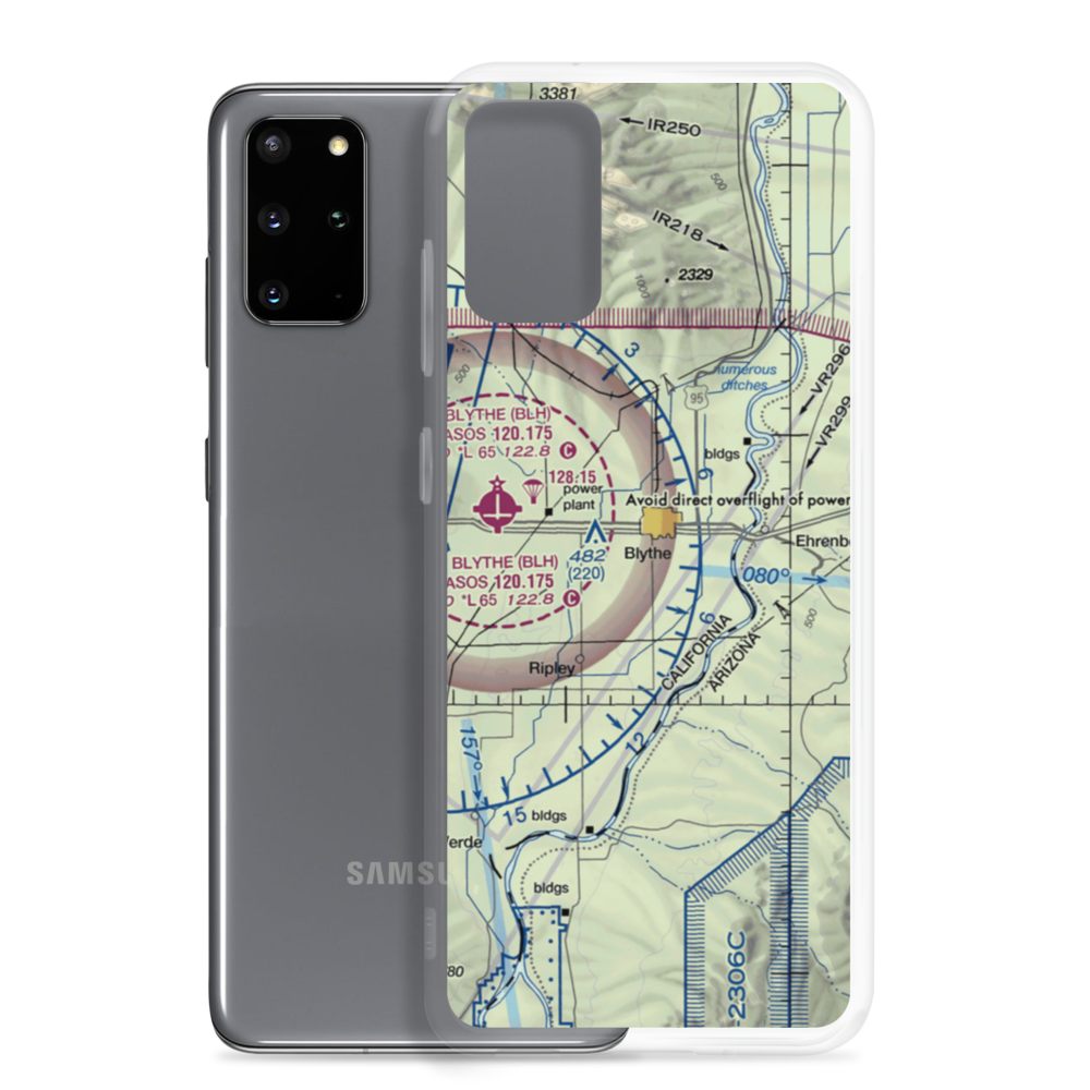 Morris Ag Air SW Airport (56CL) VFR Sectional Samsung Case Samsung Galaxy S20 Plus model shown