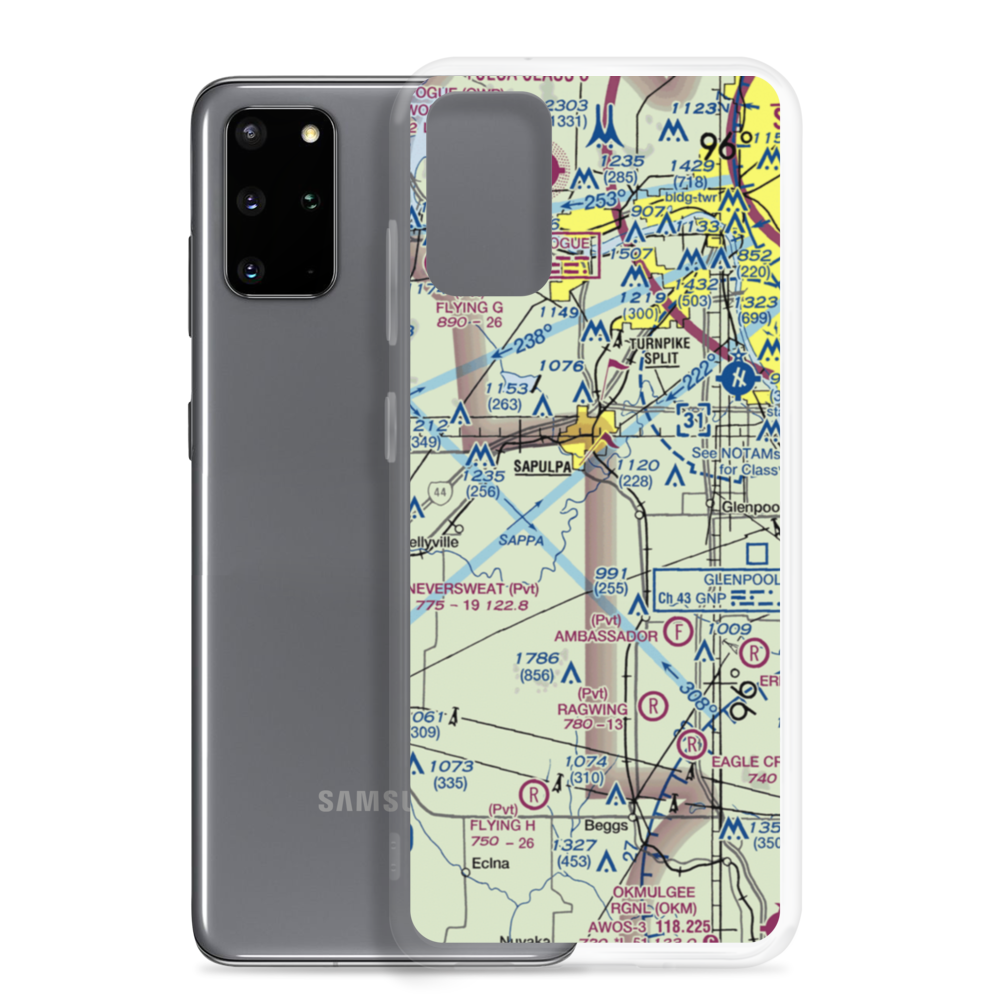 Morris Airport (OL23) VFR Sectional Samsung Case Samsung Galaxy S20 Plus model shown