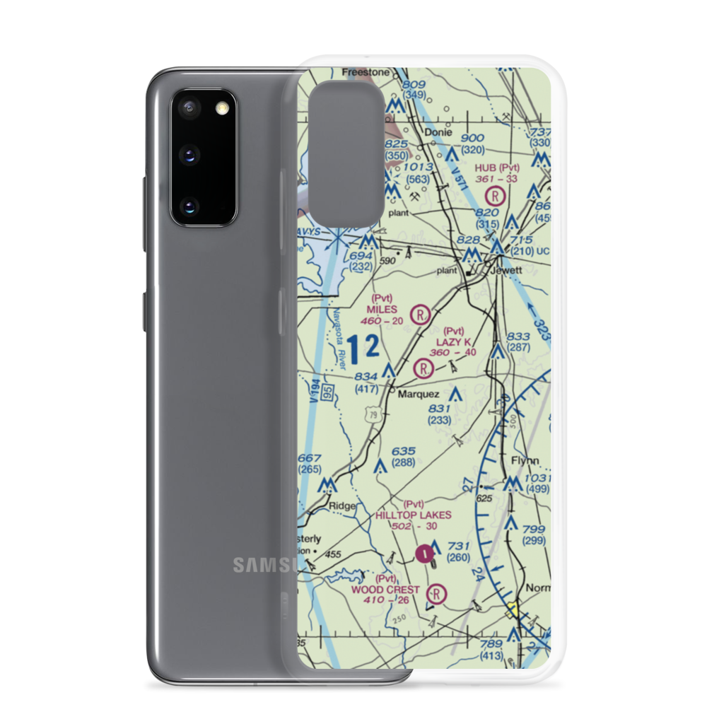 Morris Lazy K Ranch Airport (TA23) VFR Sectional Samsung Case Samsung Galaxy S20 model shown