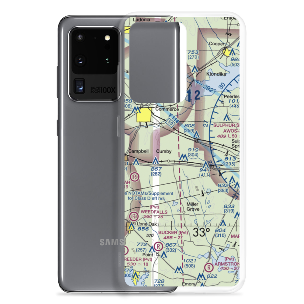 Morris Manor Airport (TA06) VFR Sectional Samsung Case Samsung Galaxy S20 Ultra model shown