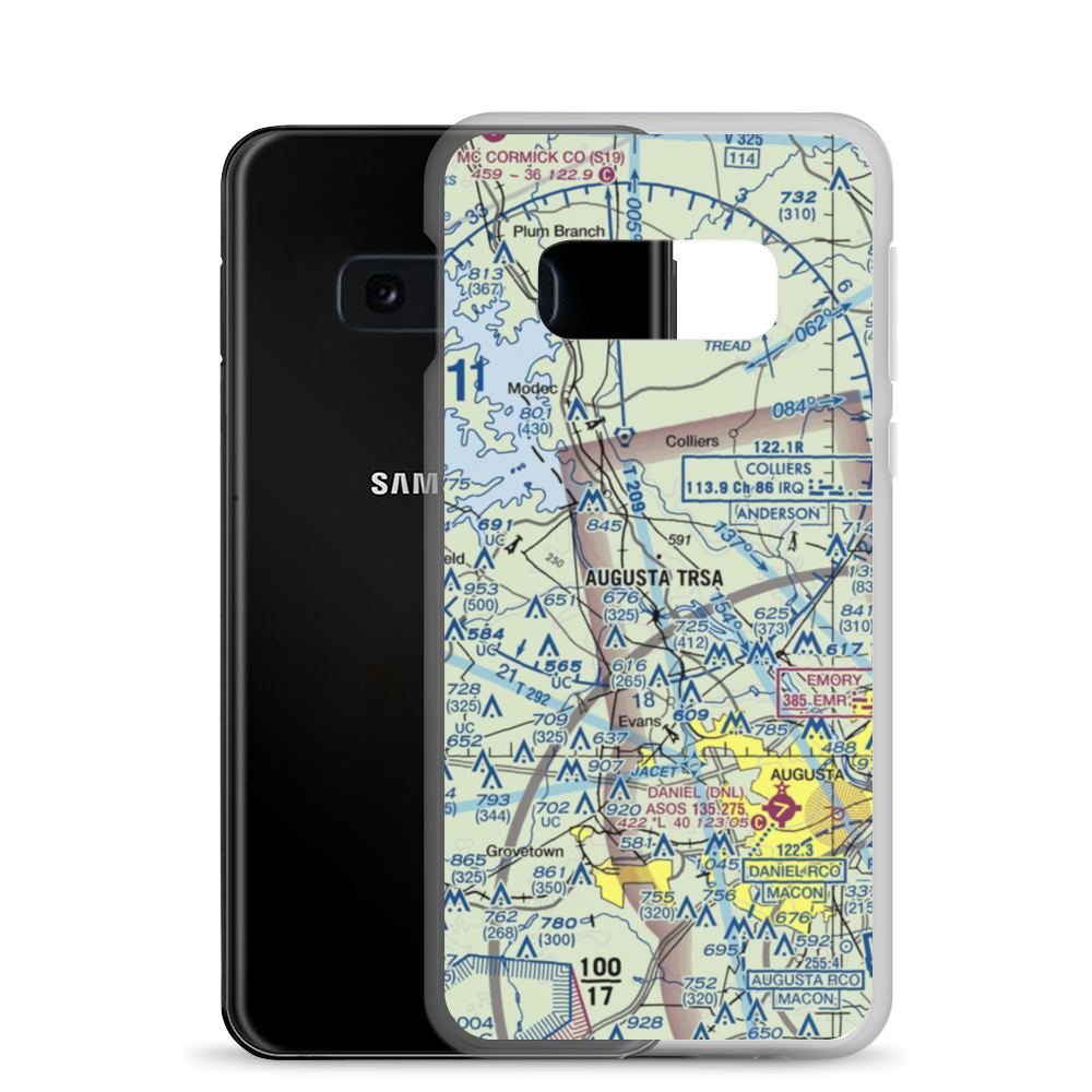 Morris Seaplane Base (GE00) VFR Sectional Samsung Case Samsung Galaxy S10e model shown