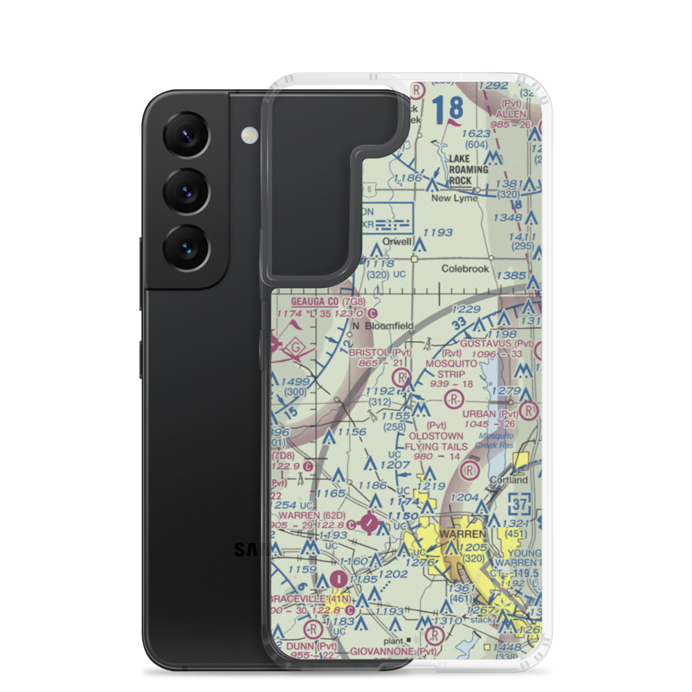 Morrison Field (25OI) VFR Sectional Samsung Case Samsung Galaxy S22 model shown