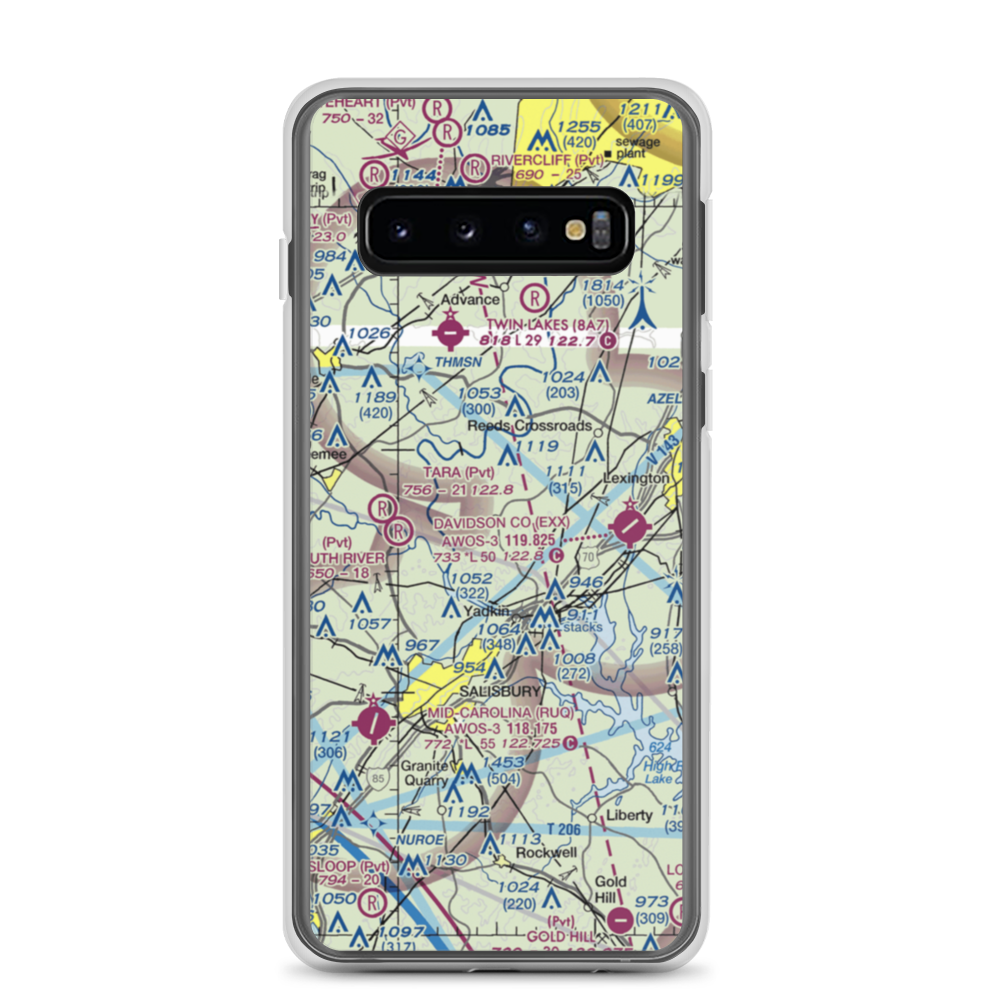 Morrison Field (48NC) VFR Sectional Samsung Case Samsung Galaxy S10 model shown