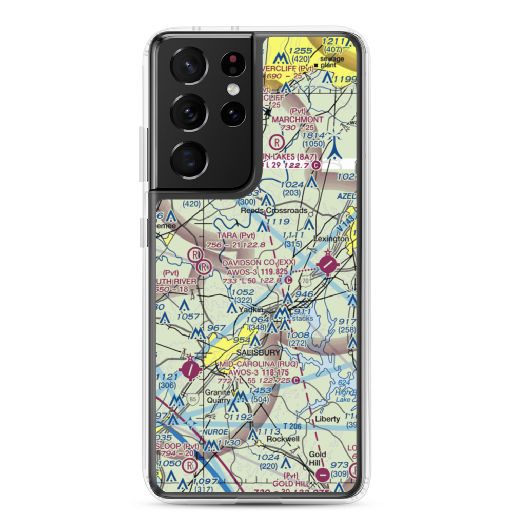 Morrison Field (48NC) VFR Sectional Samsung Case Samsung Galaxy S21 Ultra model shown