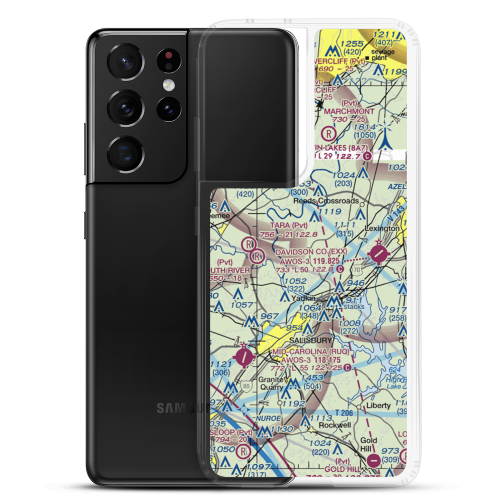 Morrison Field (48NC) VFR Sectional Samsung Case Samsung Galaxy S21 Ultra model shown