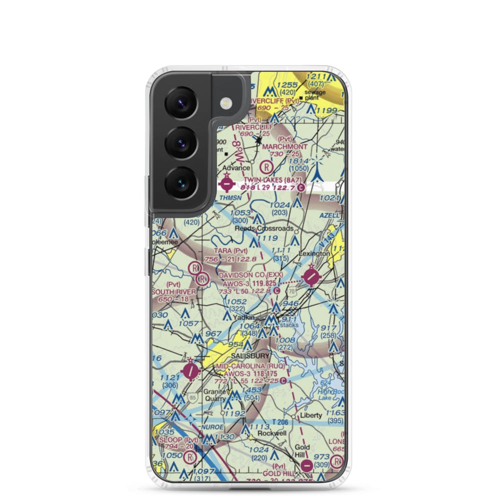 Morrison Field (48NC) VFR Sectional Samsung Case Samsung Galaxy S22 model shown