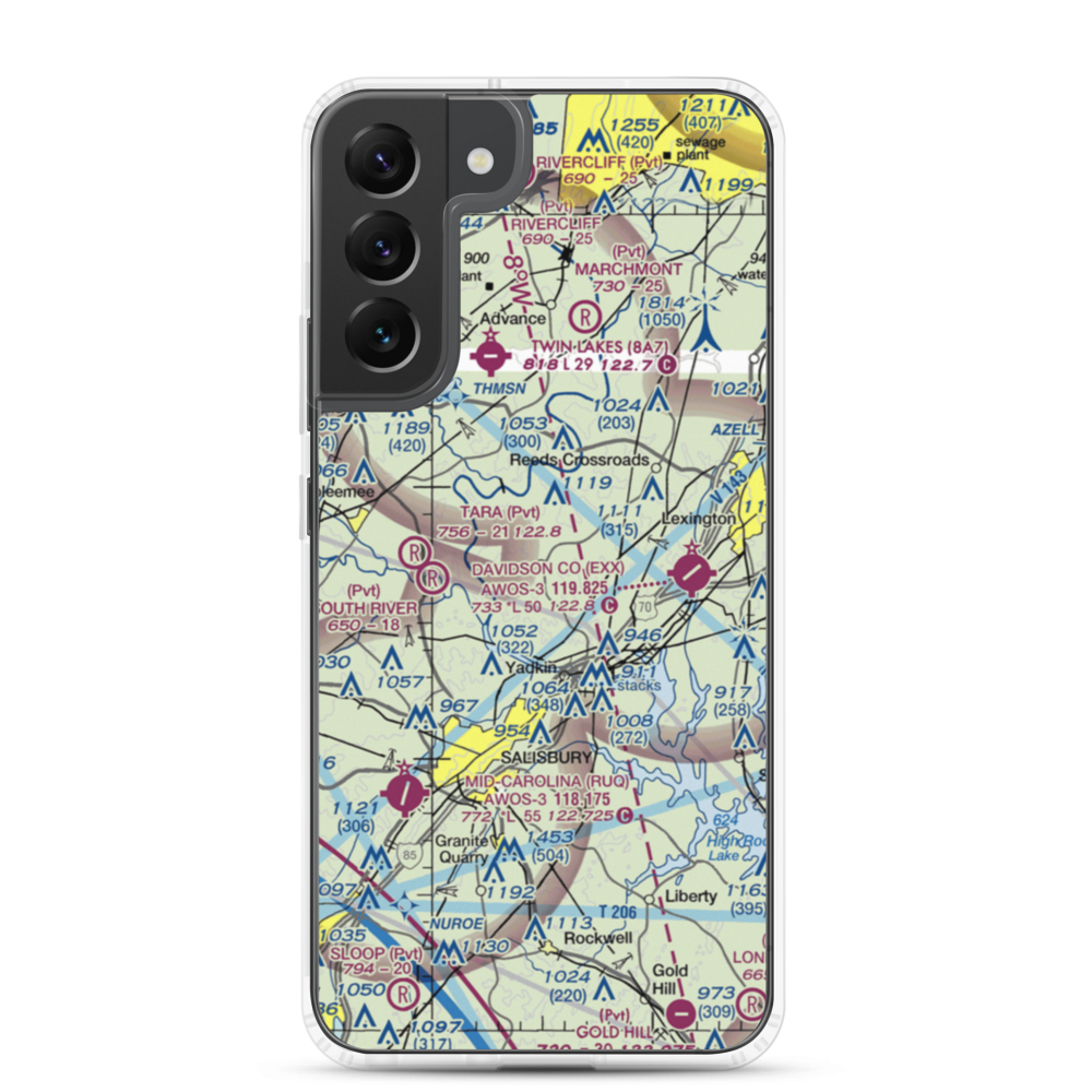 Morrison Field (48NC) VFR Sectional Samsung Case Samsung Galaxy S22 Plus model shown