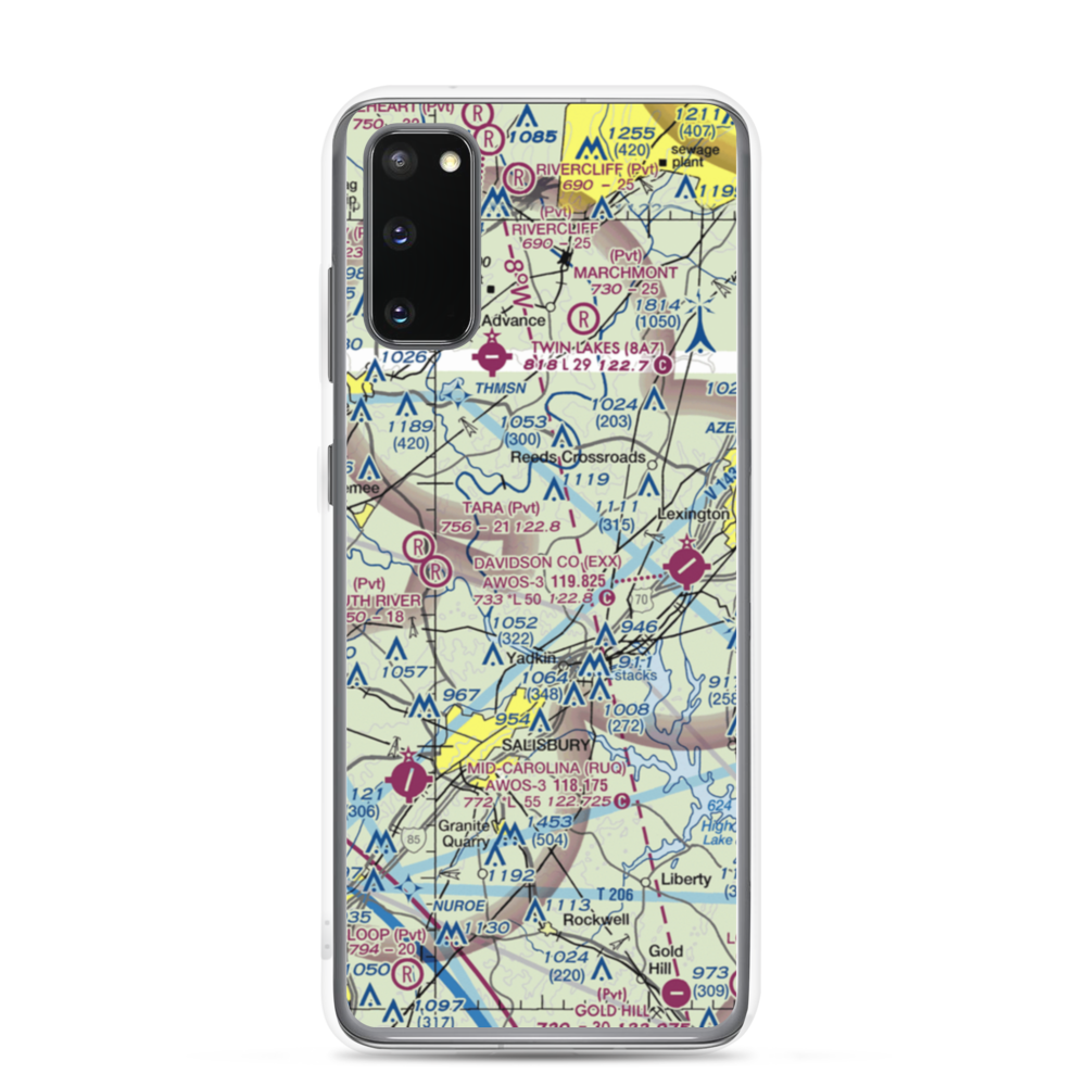 Morrison Field (48NC) VFR Sectional Samsung Case Samsung Galaxy S20 model shown