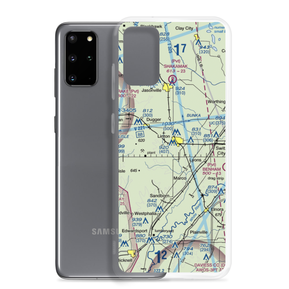 Morrison Flight Park Ultralightport (4U8) VFR Sectional Samsung Case Samsung Galaxy S20 Plus model shown