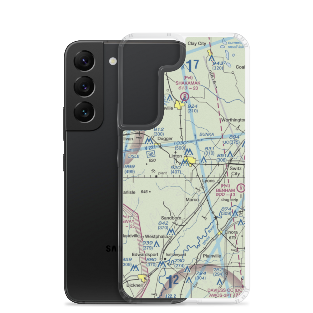 Morrison Flight Park Ultralightport (4U8) VFR Sectional Samsung Case Samsung Galaxy S22 model shown