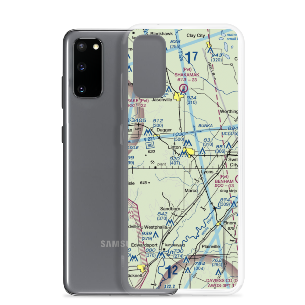 Morrison Flight Park Ultralightport (4U8) VFR Sectional Samsung Case Samsung Galaxy S20 model shown