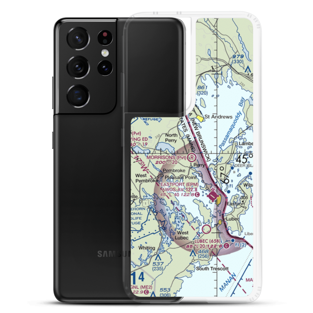 Morrison's Airport (ME88) VFR Sectional Samsung Case Samsung Galaxy S21 Ultra model shown