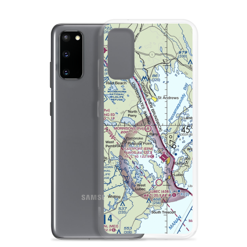 Morrison's Airport (ME88) VFR Sectional Samsung Case Samsung Galaxy S20 model shown