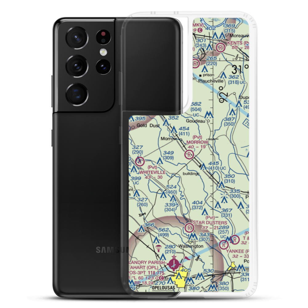 Morrow Strip (1LA5) VFR Sectional Samsung Case Samsung Galaxy S21 Ultra model shown