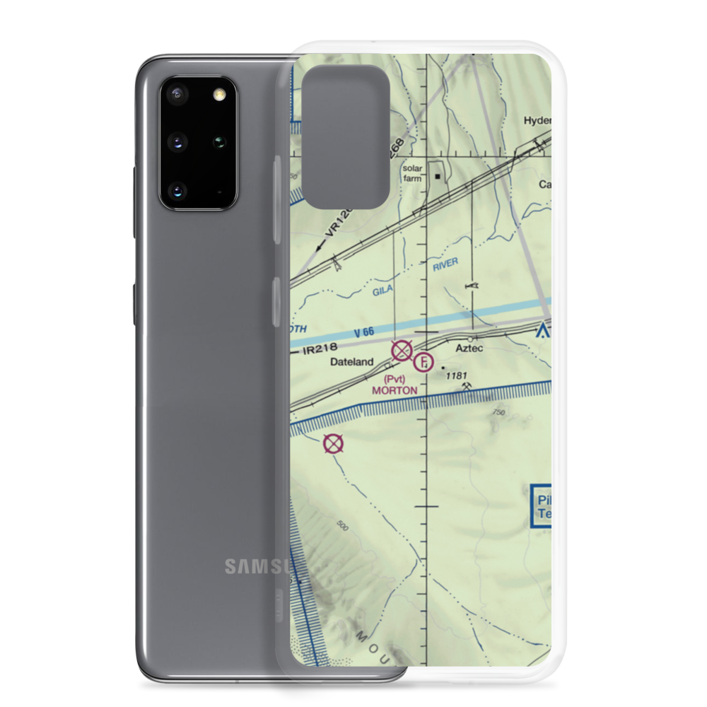 Morton Field Ultralight Flightpark (AZ00) VFR Sectional Samsung Case Samsung Galaxy S20 Plus model shown