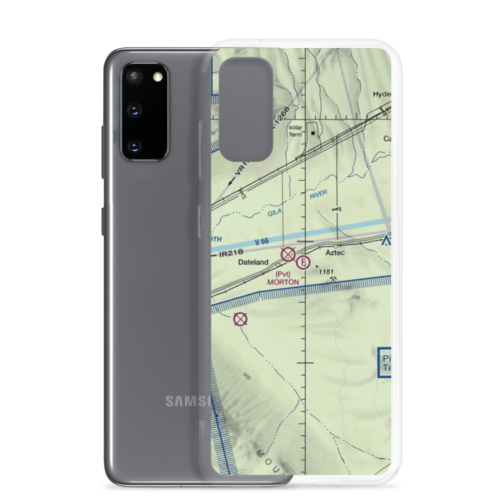 Morton Field Ultralight Flightpark (AZ00) VFR Sectional Samsung Case Samsung Galaxy S20 model shown