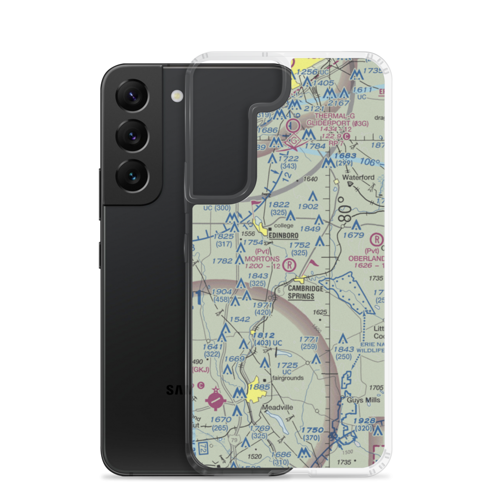 Morton's Airport (PS64) VFR Sectional Samsung Case Samsung Galaxy S22 model shown